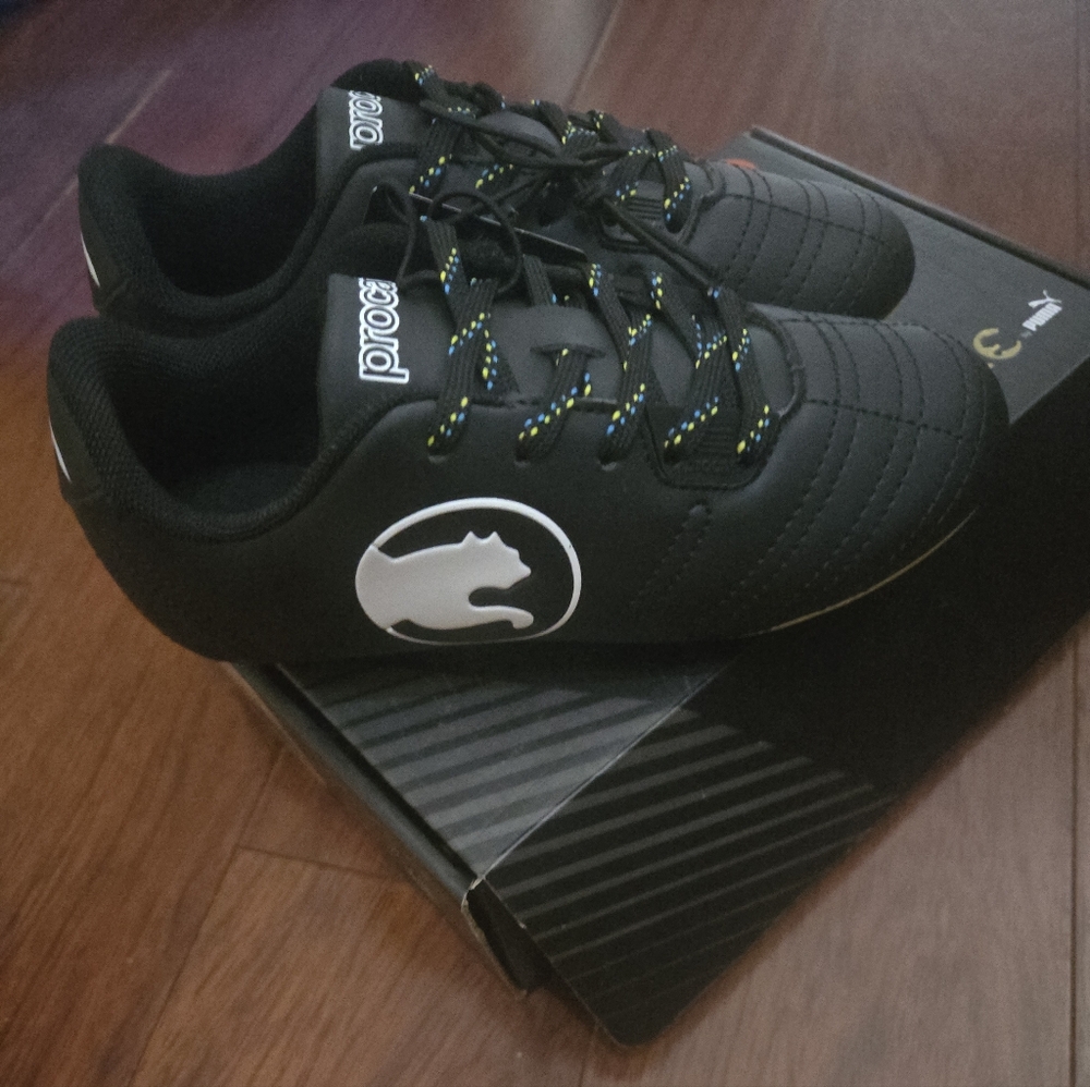 Procat PUMA Black Athletic cleats with White Logo Size 11 And 13